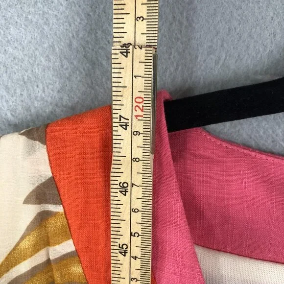 Voy Avara Dress Womens Small Multicolor Puff Sleeve Tiered Boho Festival NEW - Picture 5 of 16